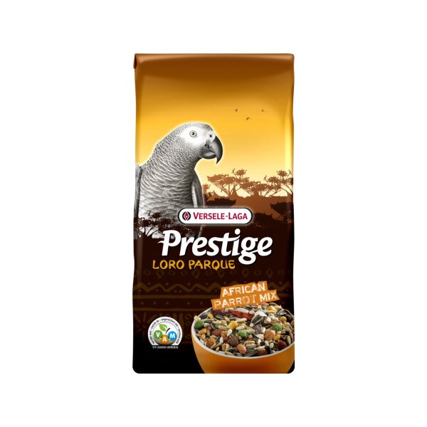 Versele-Laga Prestige Loro Parque Africa Parrot Mix 15kg Angereicherte Samenmischung mit extrudierten VAM K?rnchen