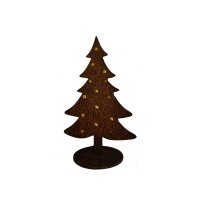 Rostdeko Tannenbaum mit Goldverzierung gro? H25cm