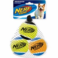 Nerf Dog Squeak Tennis Balls 6,4 cm  3-er Pack