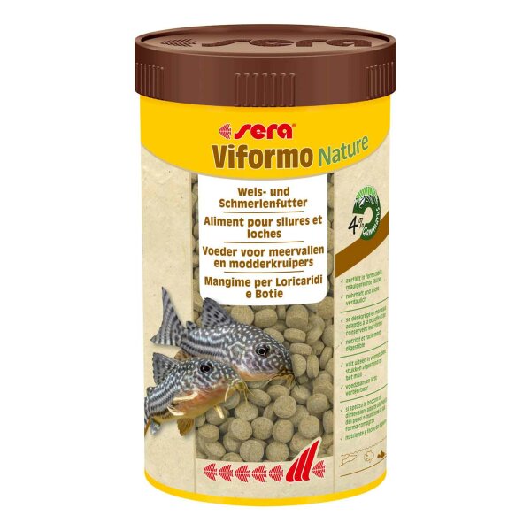 sera viformo Nature  250ml Futtertabletten mit 4 % Gammarus und vitaminreichen Seealgen