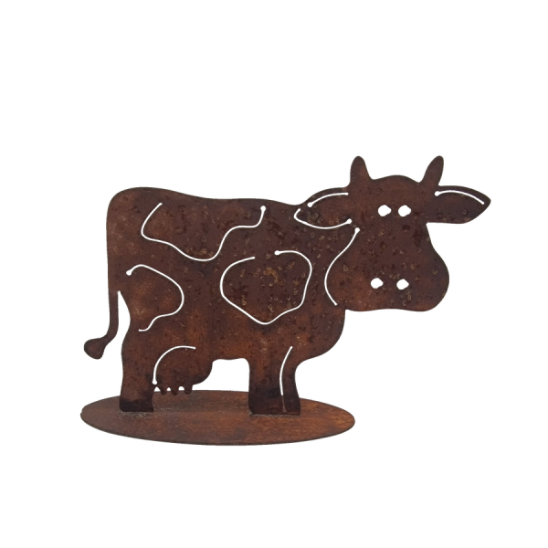 Rostdeko - niedliche Kuh auf Platte 35x50cm, 24,99 €